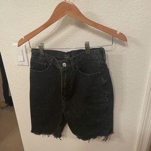 Black jean shorts size 25